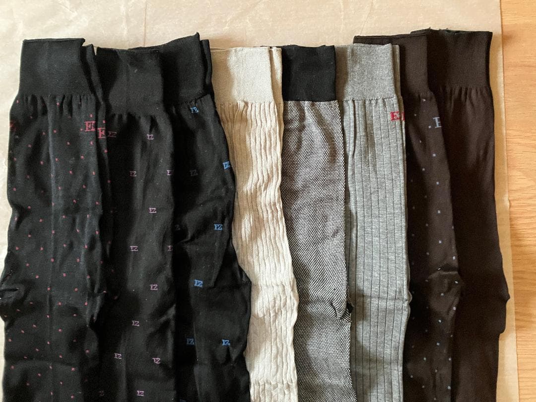 な*ん様 Ermenegildo Zegna ミドル丈 ソックス コットン 8本