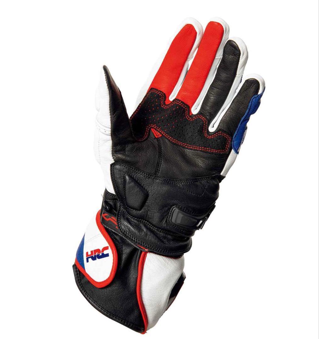 HONDA HRCグローブ 黒/赤/青/白　レーシンググローブ　five