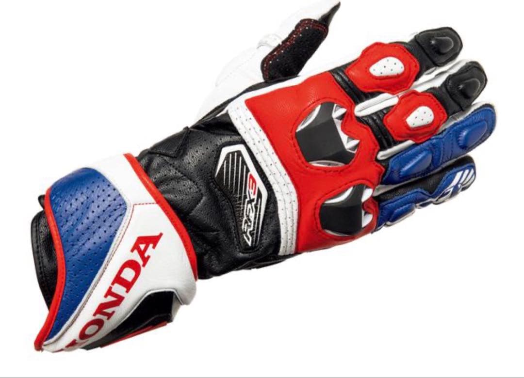 HONDA HRCグローブ 黒/赤/青/白　レーシンググローブ　five