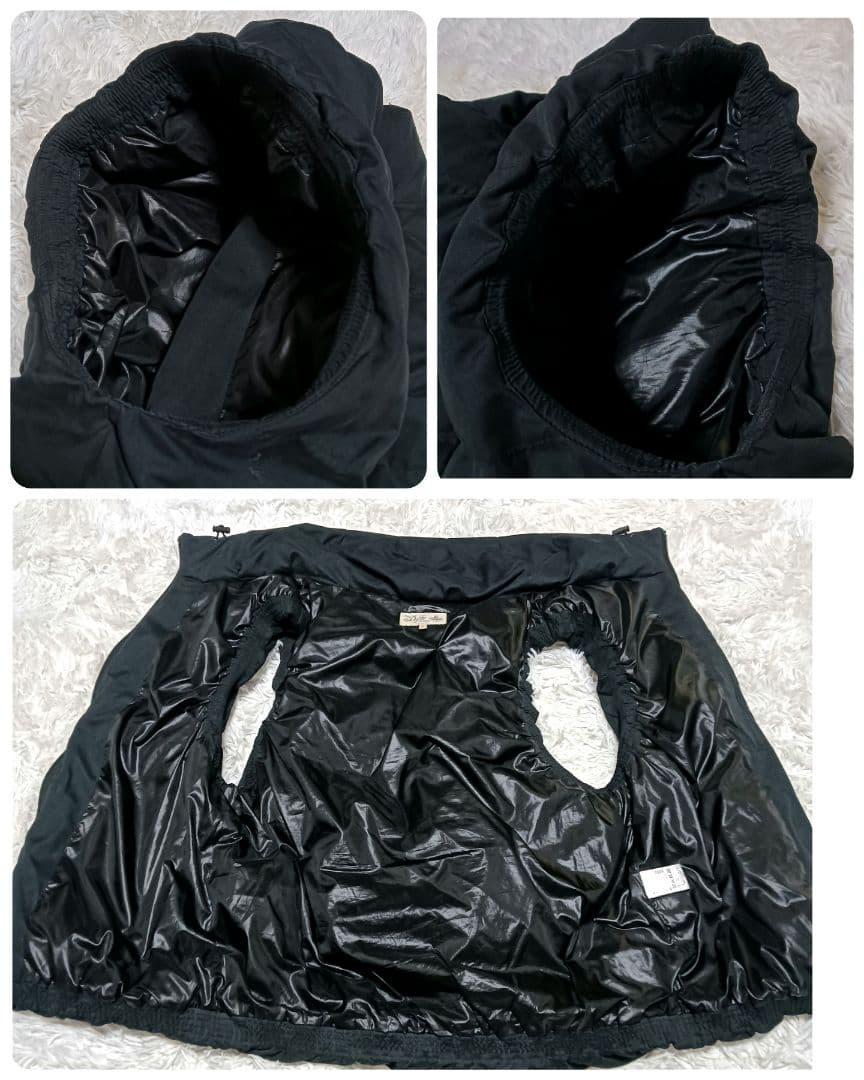 The DUFFER　ボリュームネックダウンベスト　メンズ　XL　ブラック