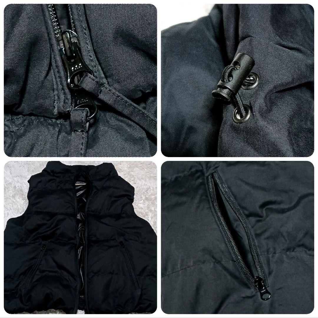 The DUFFER　ボリュームネックダウンベスト　メンズ　XL　ブラック