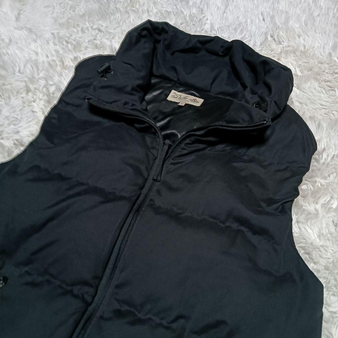 The DUFFER　ボリュームネックダウンベスト　メンズ　XL　ブラック