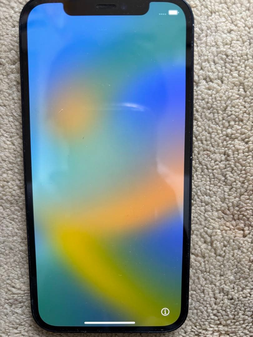 【動作確認済】iPhone 12 ブラック 64GB 背面割れ・基盤露出あり