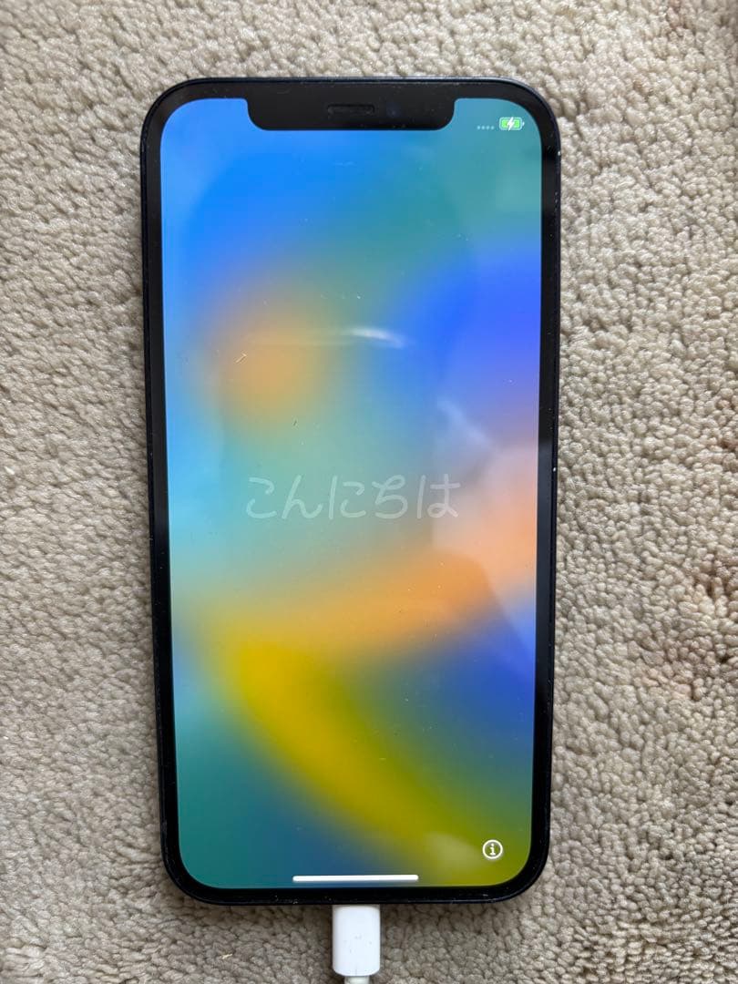 【動作確認済】iPhone 12 ブラック 64GB 背面割れ・基盤露出あり