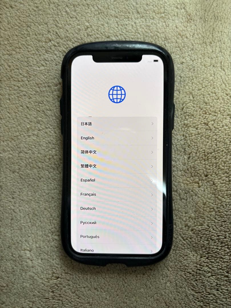 【動作確認済】iPhone 12 ブラック 64GB 背面割れ・基盤露出あり