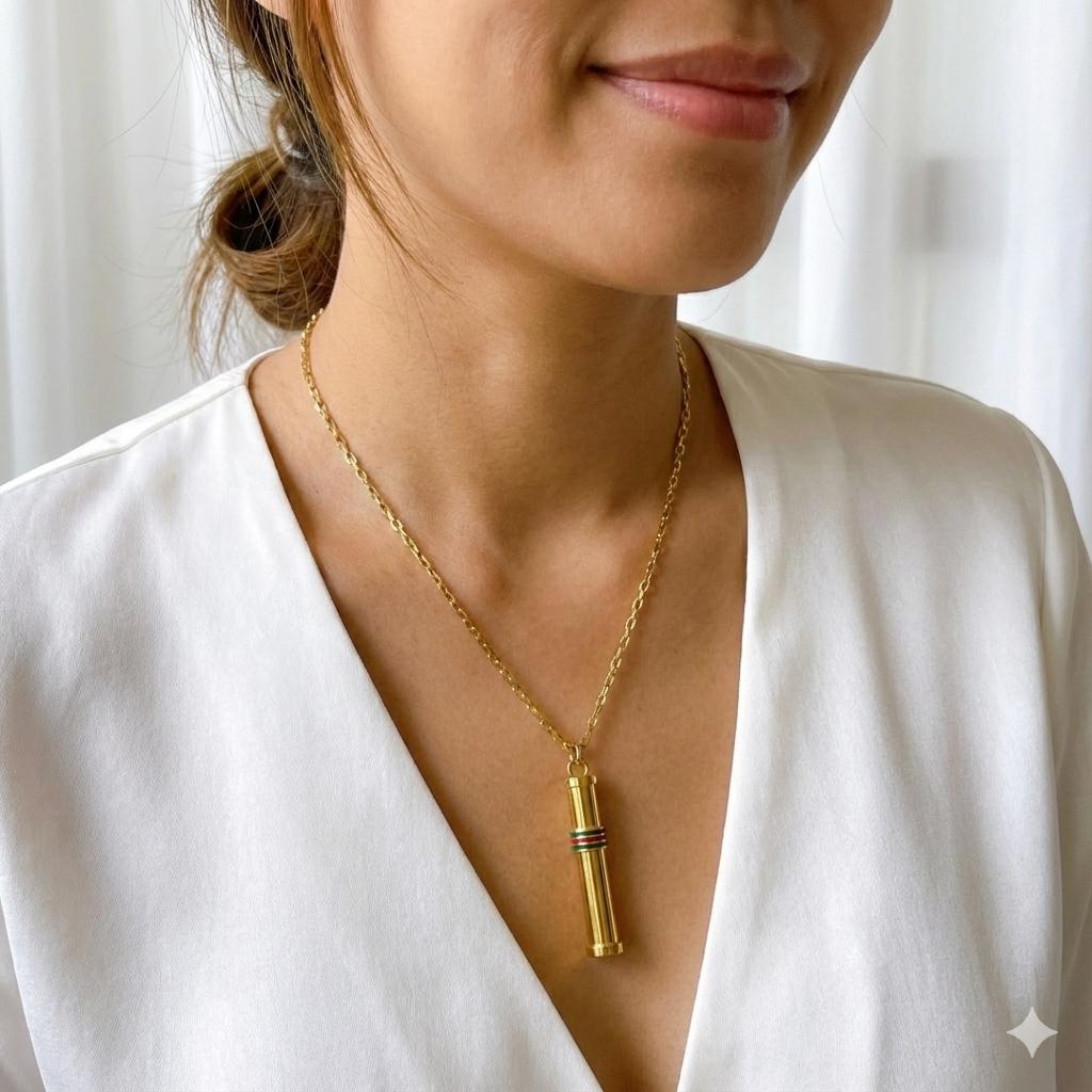 OLD GUCCI グッチ アトマイザー シェリー ロング ネックレス