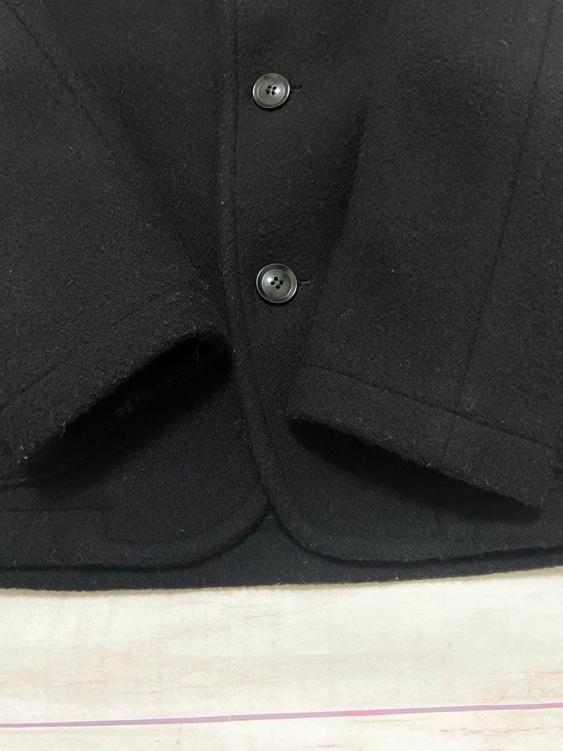 ダントン ウールモッサ ノーカラー　ジャケット　カラーレス　M