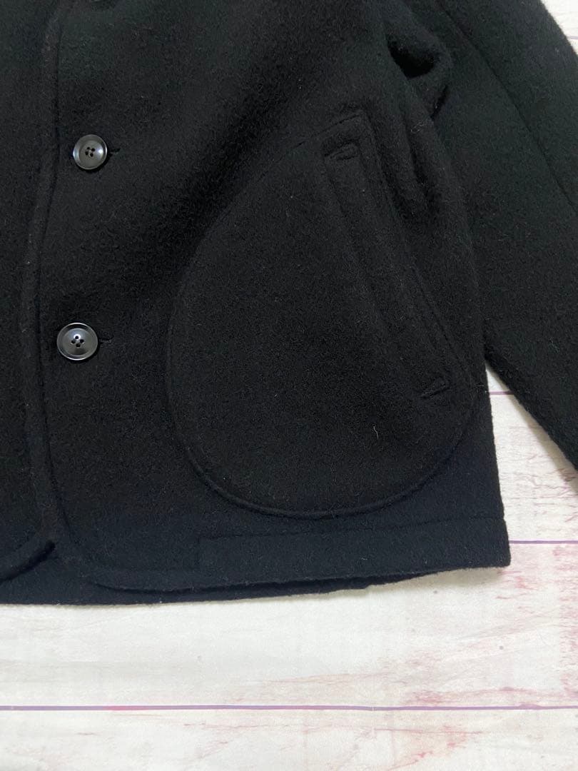 ダントン ウールモッサ ノーカラー　ジャケット　カラーレス　M