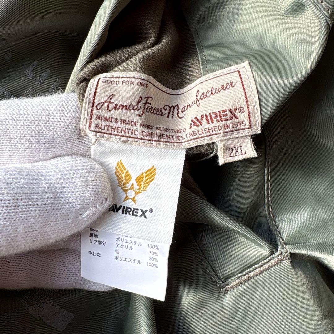 美品 40周年 AVIREX MA-1 MJ-101 フライトジャケット 2XL