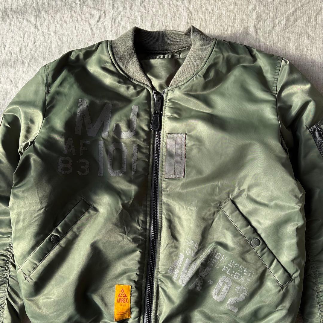 美品 40周年 AVIREX MA-1 MJ-101 フライトジャケット 2XL