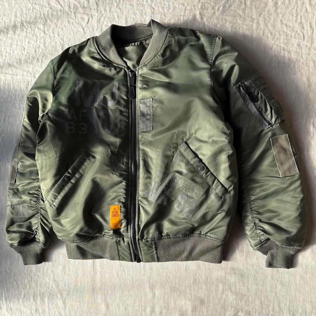 美品 40周年 AVIREX MA-1 MJ-101 フライトジャケット 2XL