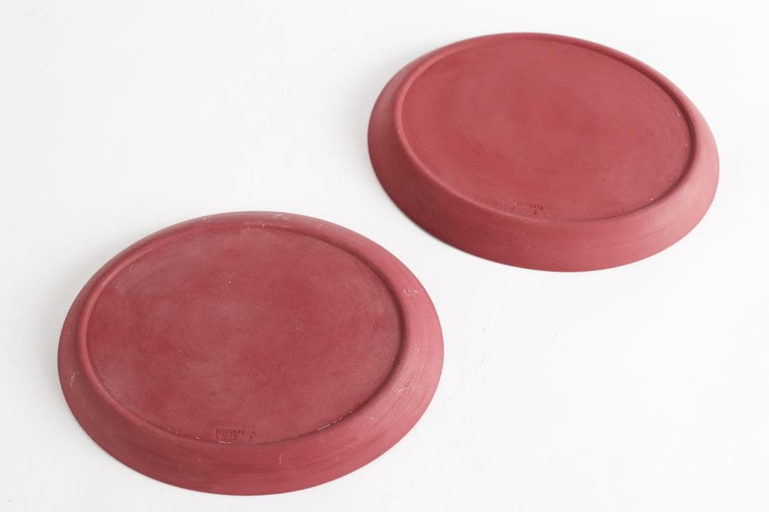 廃盤 希少 ウェッジウッド クリムゾン 限定品 プレート 2枚