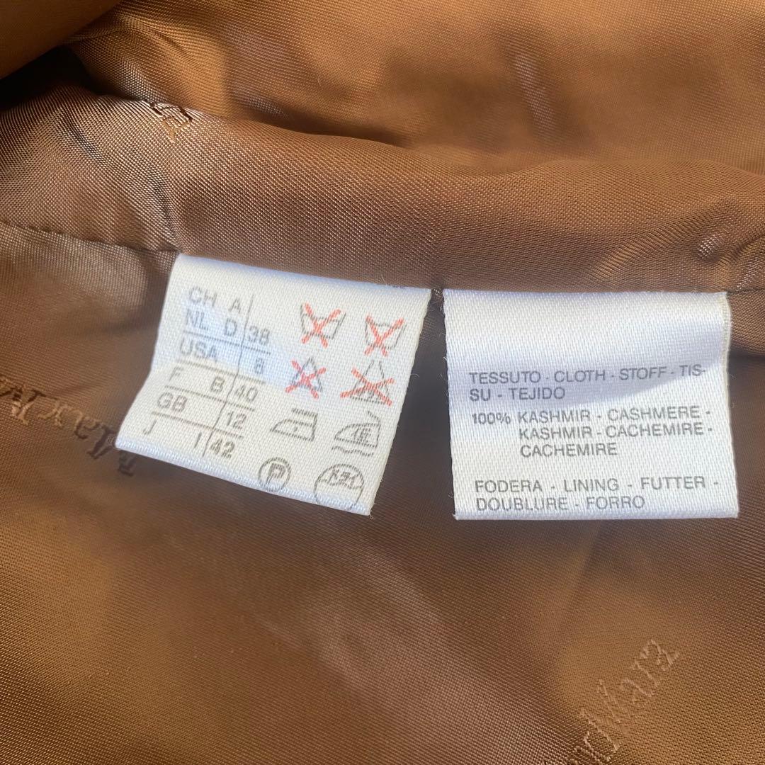 極美品　マックスマーラ　白タグ　カシミヤ100% ジャケット　 キャメル　ロング