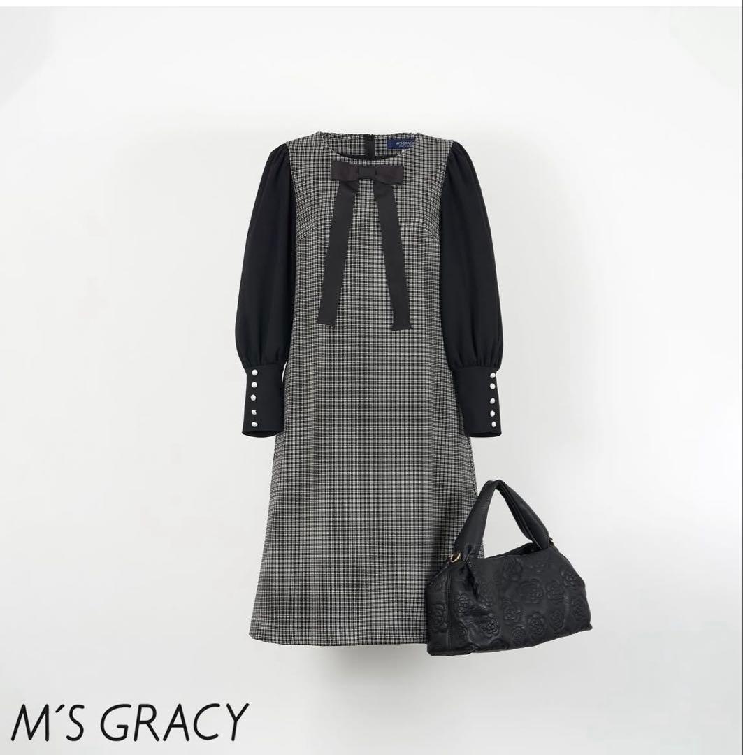 M'S GRACY チェック柄 ワンピース 38