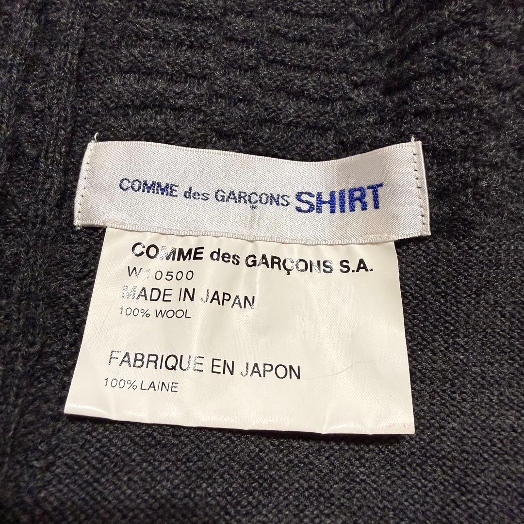 COMME des GARÇONS パッチワークデザイン ニットマフラー