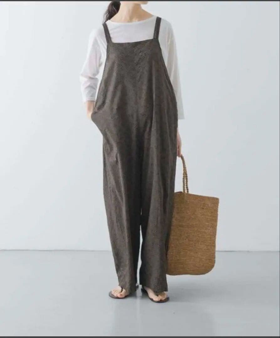 25ss かぐれ　リバティプリントリバティ　オールインワン