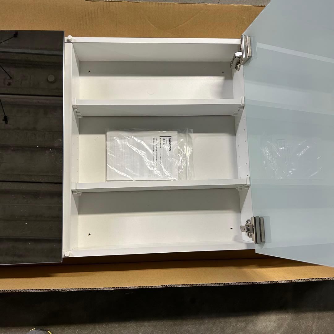 幅120cm高級洗面三面鏡ミラタップスミス超美品展示品KT12000