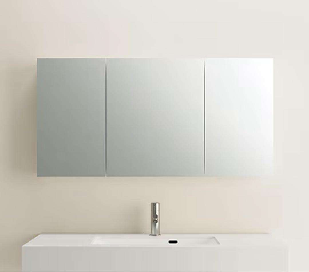 幅120cm高級洗面三面鏡ミラタップスミス超美品展示品KT12000