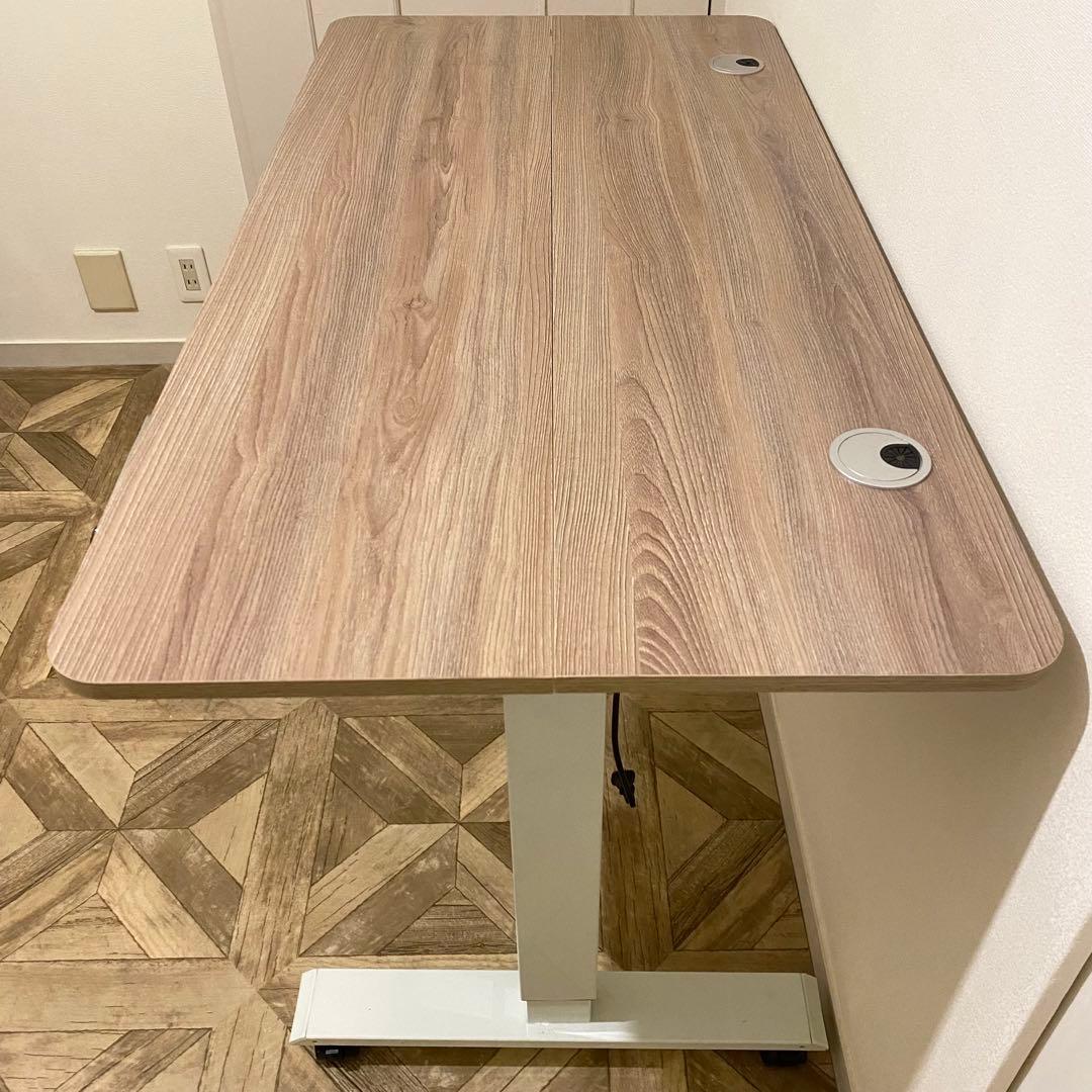 電動昇降デスク パソコンデスク無段階昇降 調整範囲69〜115cm 天板脚セット