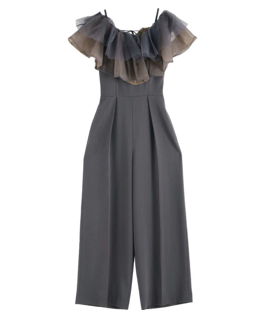 LAGUNAMOON チュールカラーベアパンツドレス+別途ラメインナー付き