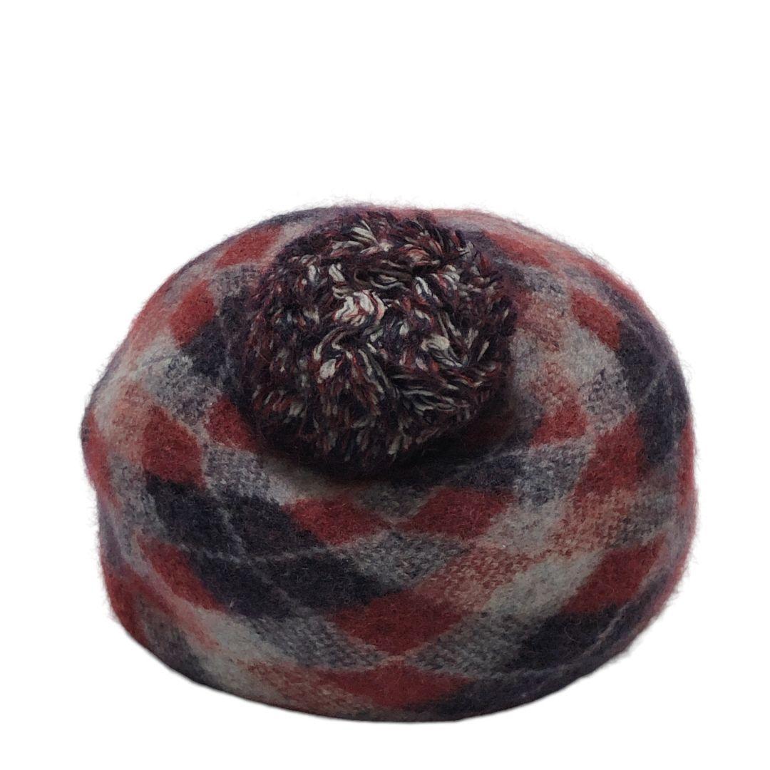 美品✨ヴィヴィアンウエストウッド ベレー帽 ニット帽 オーブ モヘア混 チェック