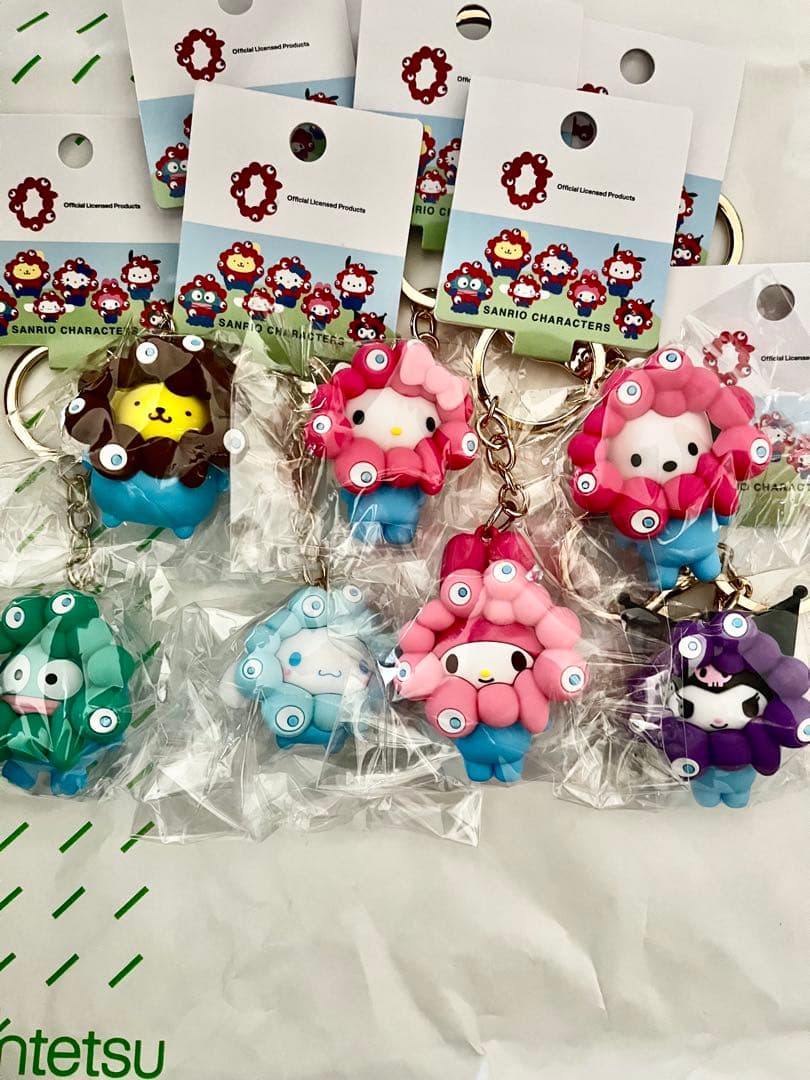 サンリオミャクミャク キーホルダー パステル　コンプリートセット