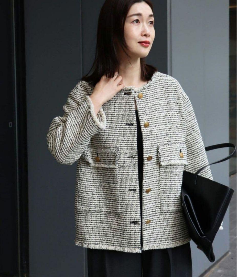 GIOLICAツイードワイドジャケット