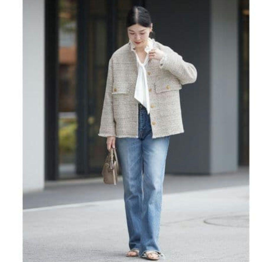 GIOLICAツイードワイドジャケット