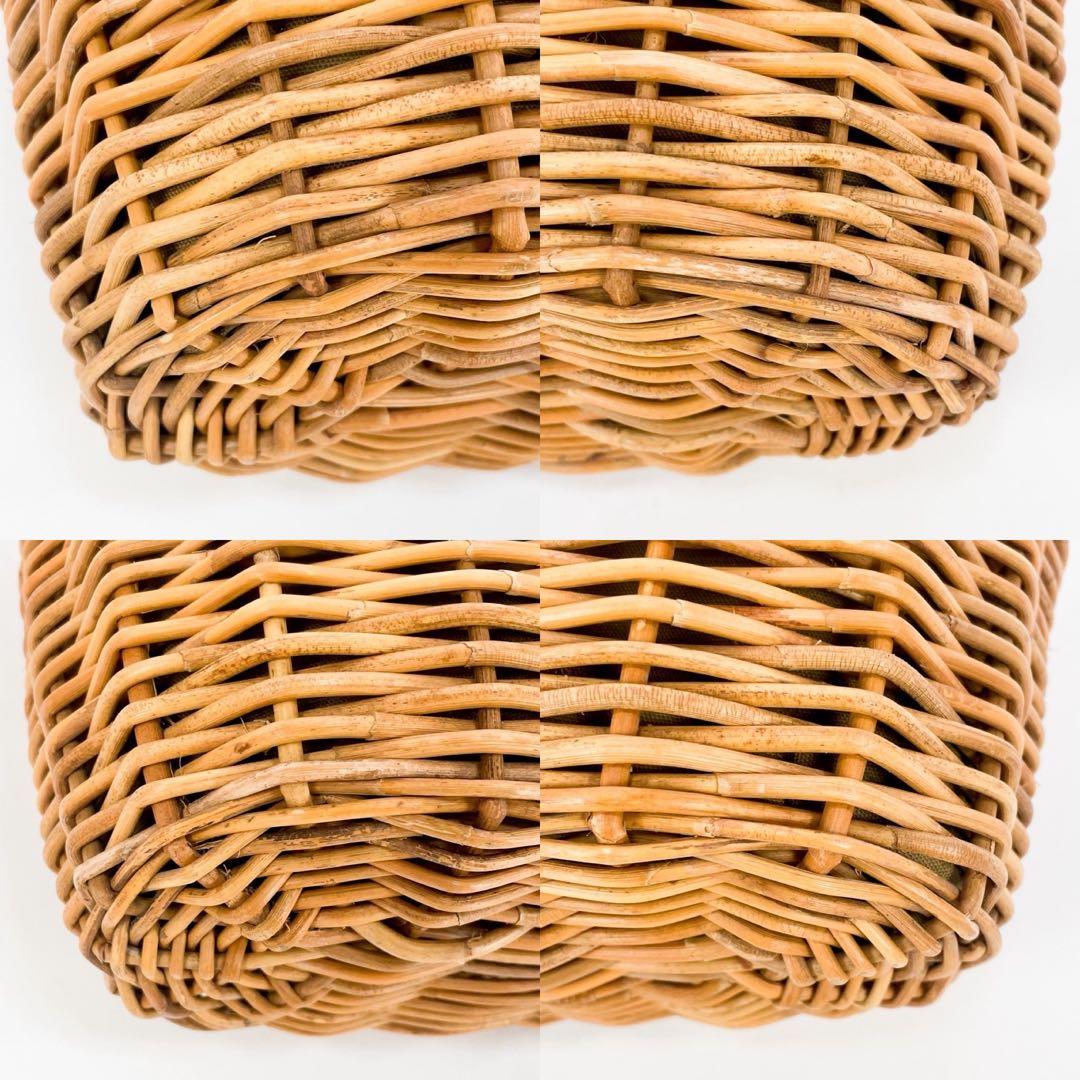 極美品 ebagos エバゴス ブランケット付きカゴバッグ トートバッグ ハート