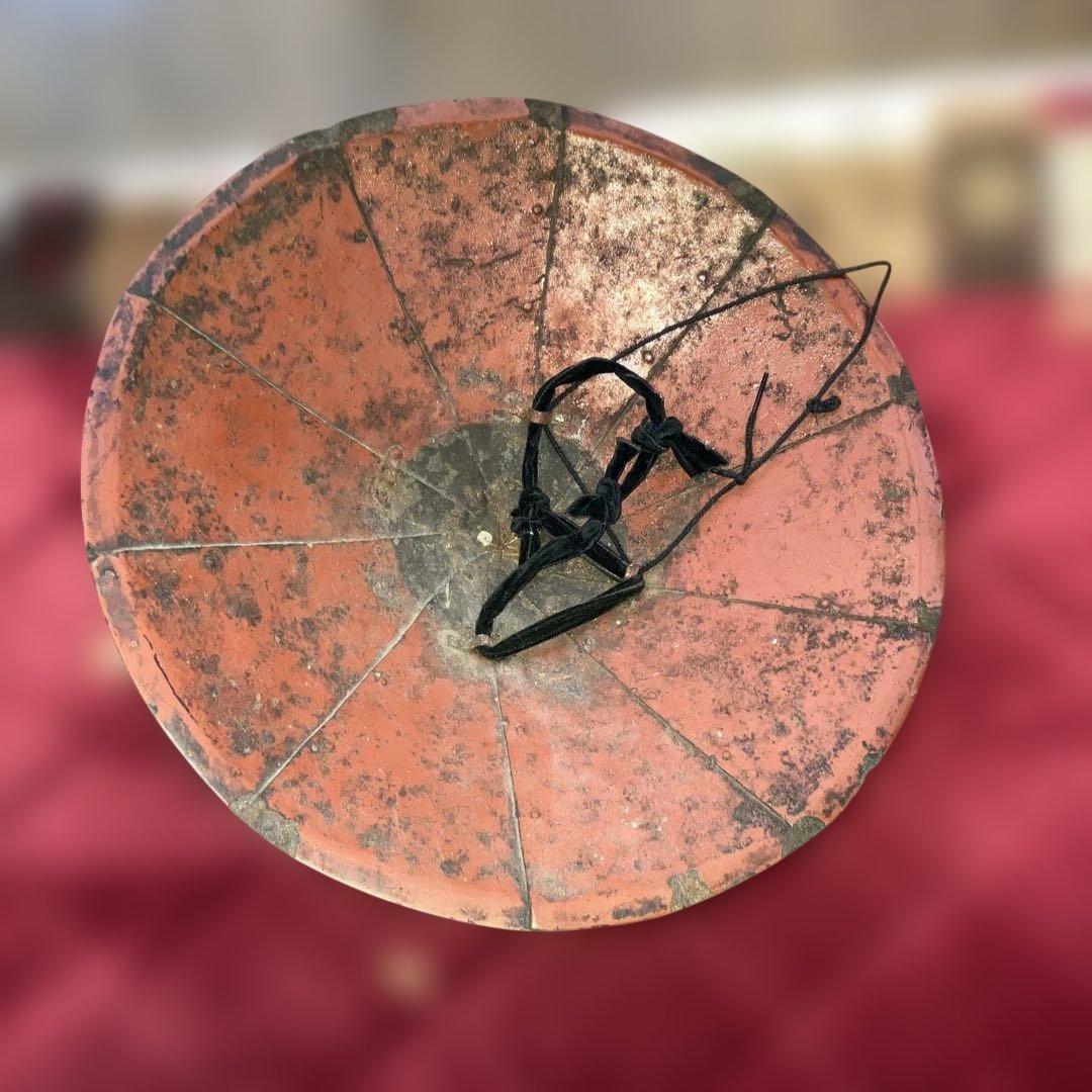 珍品　10枚張鐵陣笠