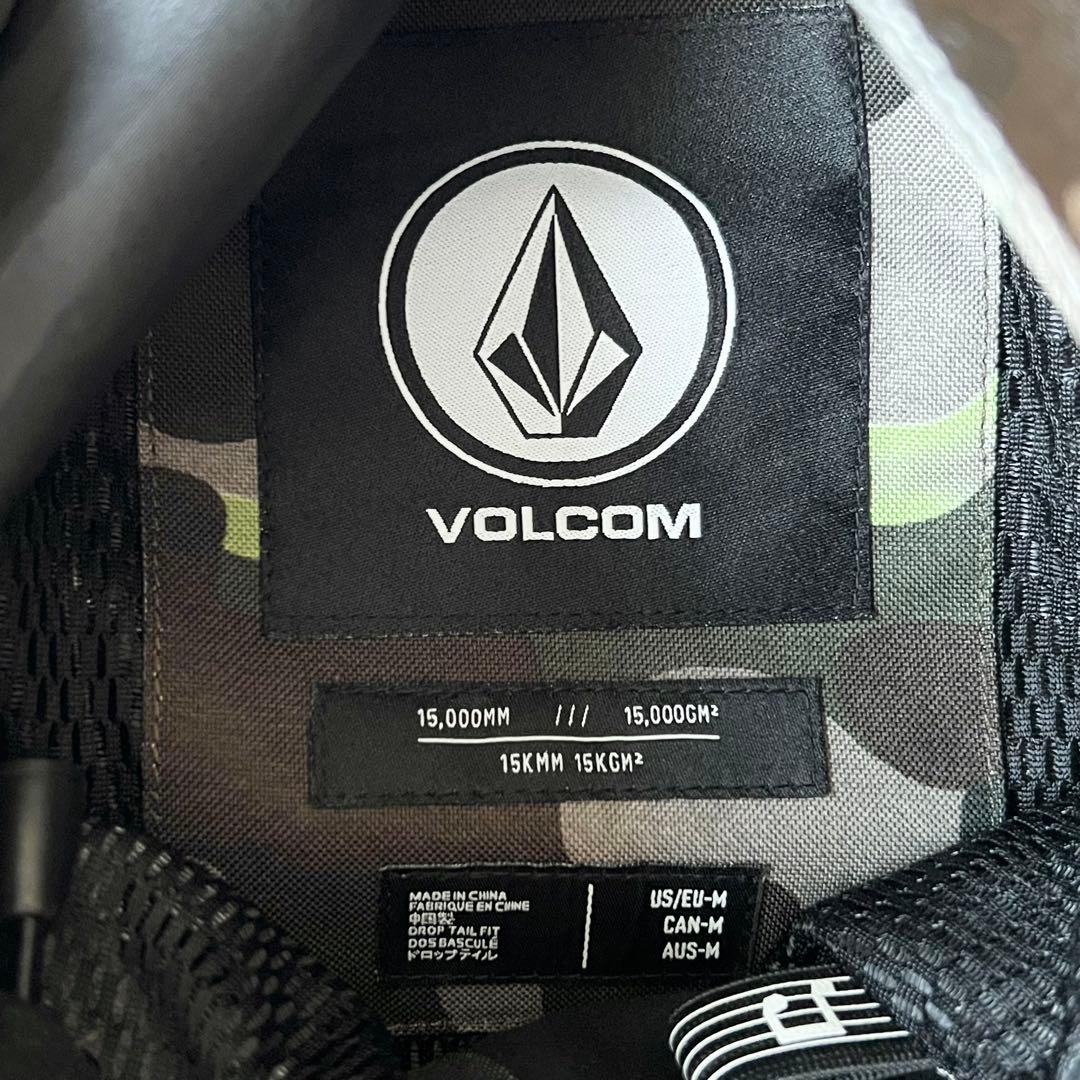 3240【美品】ボルコム　アノラックジャケット 迷彩柄　M 黒　カーキ　グレー