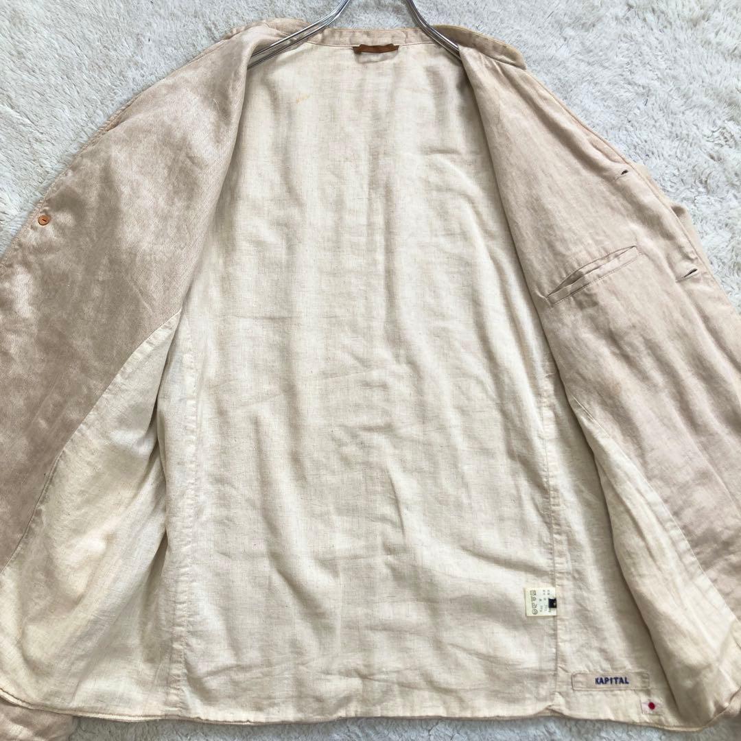 【希少・初期KAPITAL】キャピタル　カーディガンジャケット　リネン100%