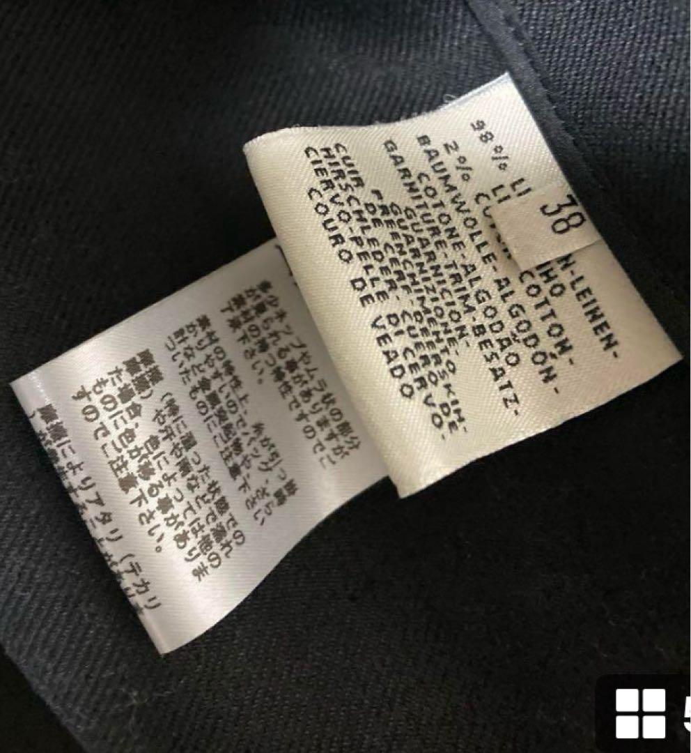 美品エルメス　ノーカラーコート