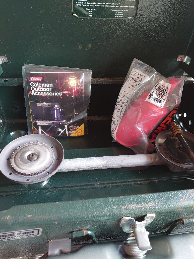 更に値下げ コールマン デュアルフューエル キャンプストーブ 424 USED