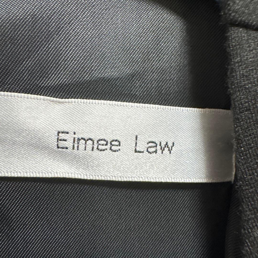 Eimee Law アシンメトリー ニュースペーパー柄ワンピース