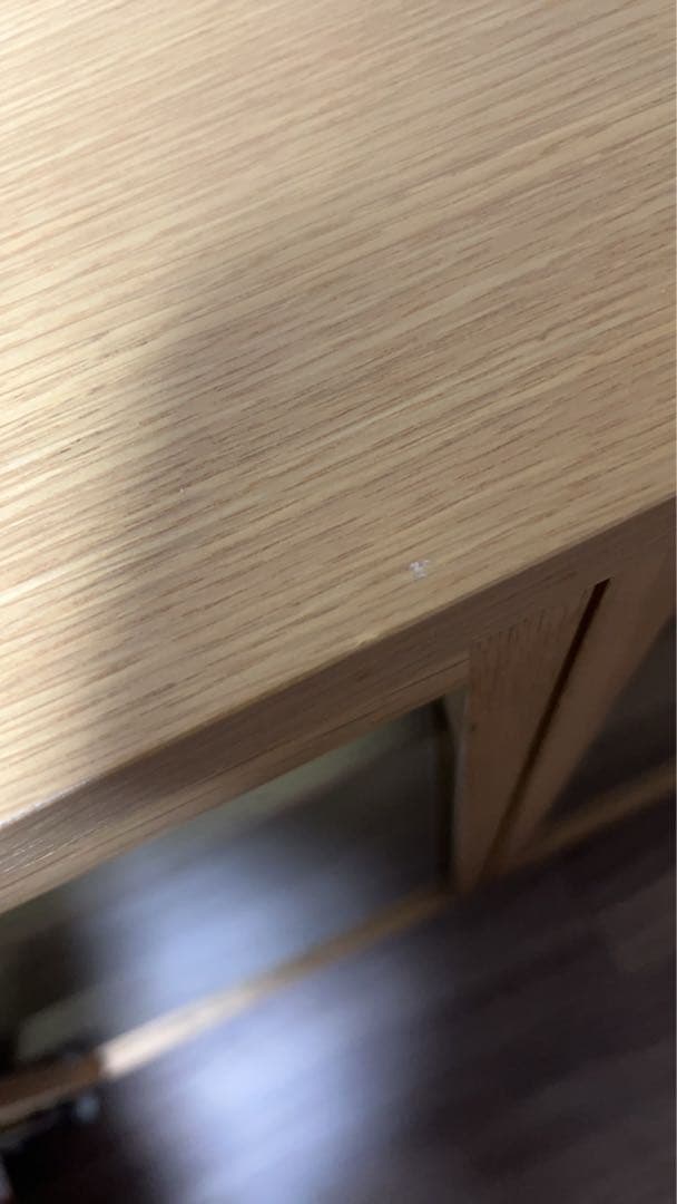 無印良品 木製ガラス扉キャビネット オーク 幅80×奥行40×高83