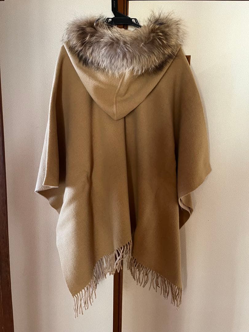 グレースコンチネンタル　ダイアグラム ポンチョ　ファー　ポンチョ　コート