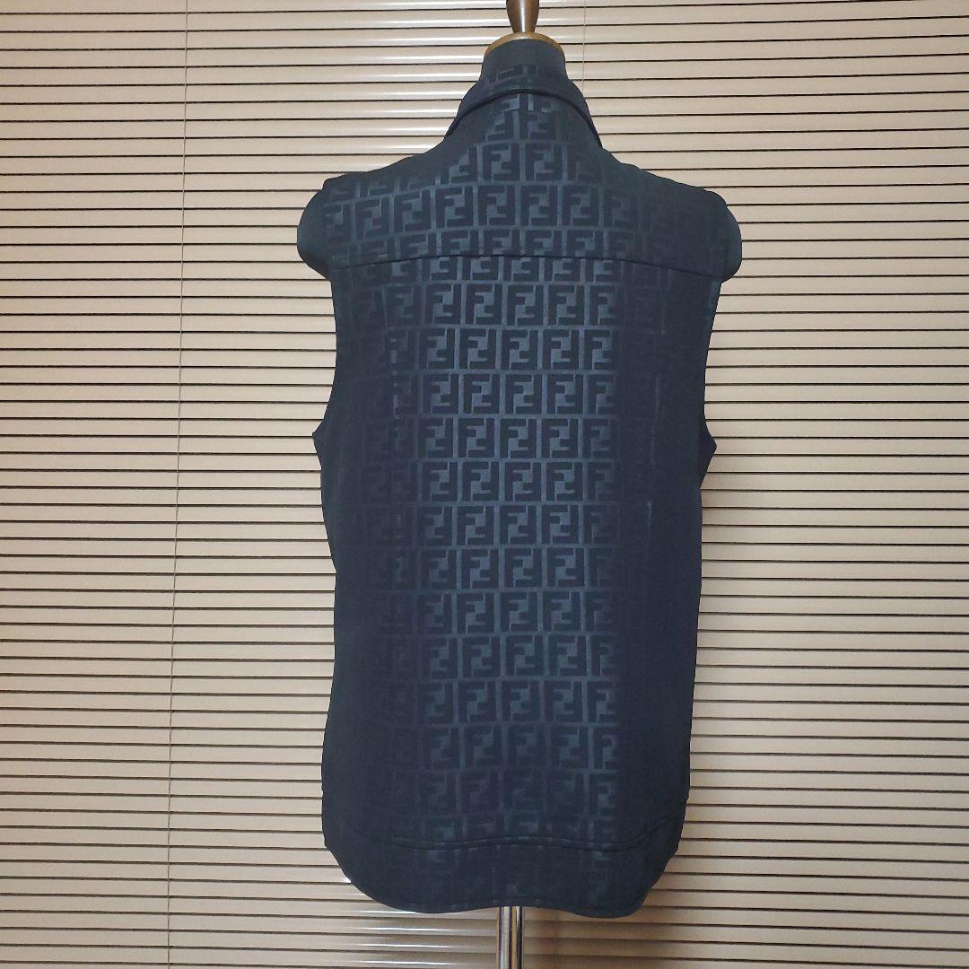 vintage FENDI ズッカ総柄ベスト　美品　イタリア製　大きめ