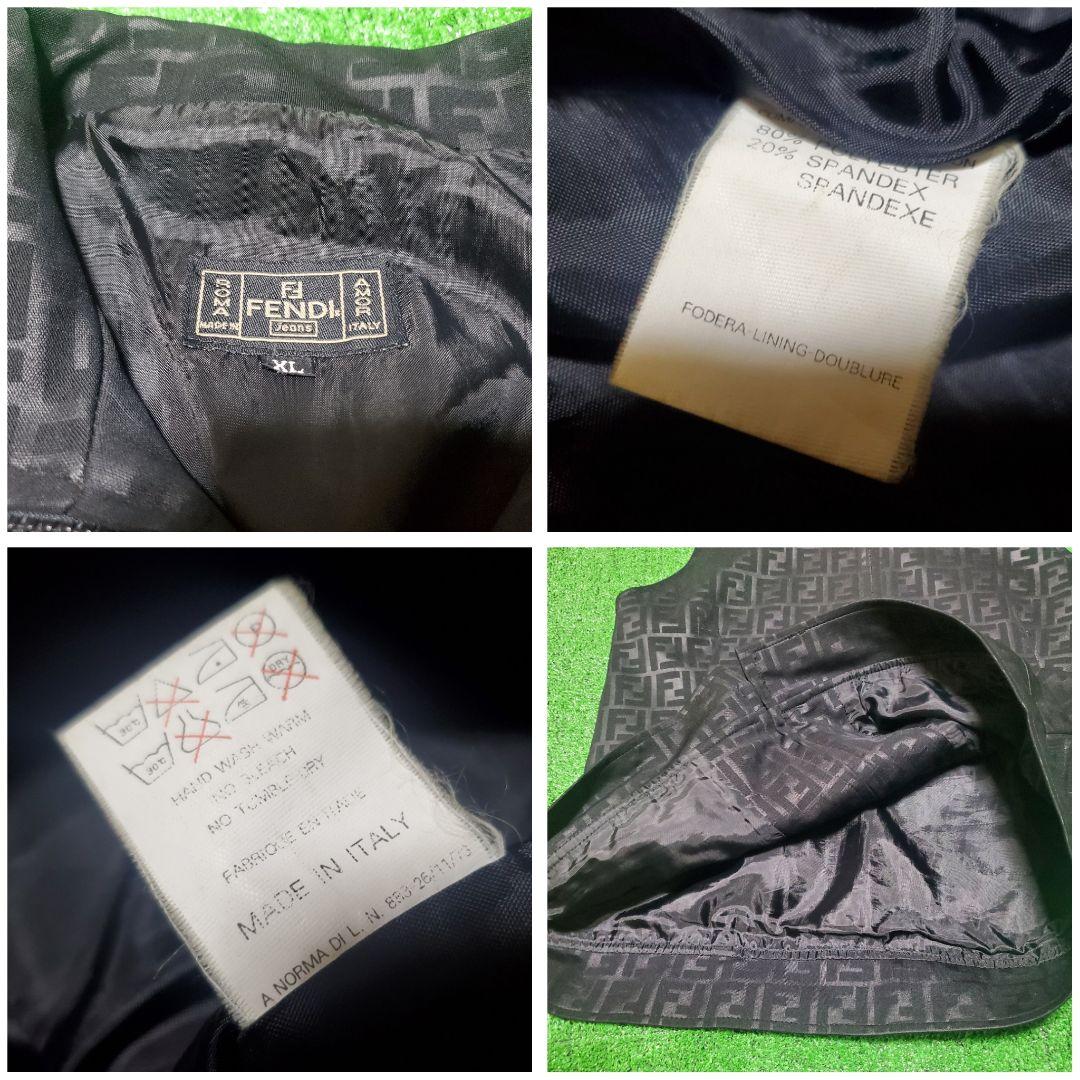 vintage FENDI ズッカ総柄ベスト　美品　イタリア製　大きめ