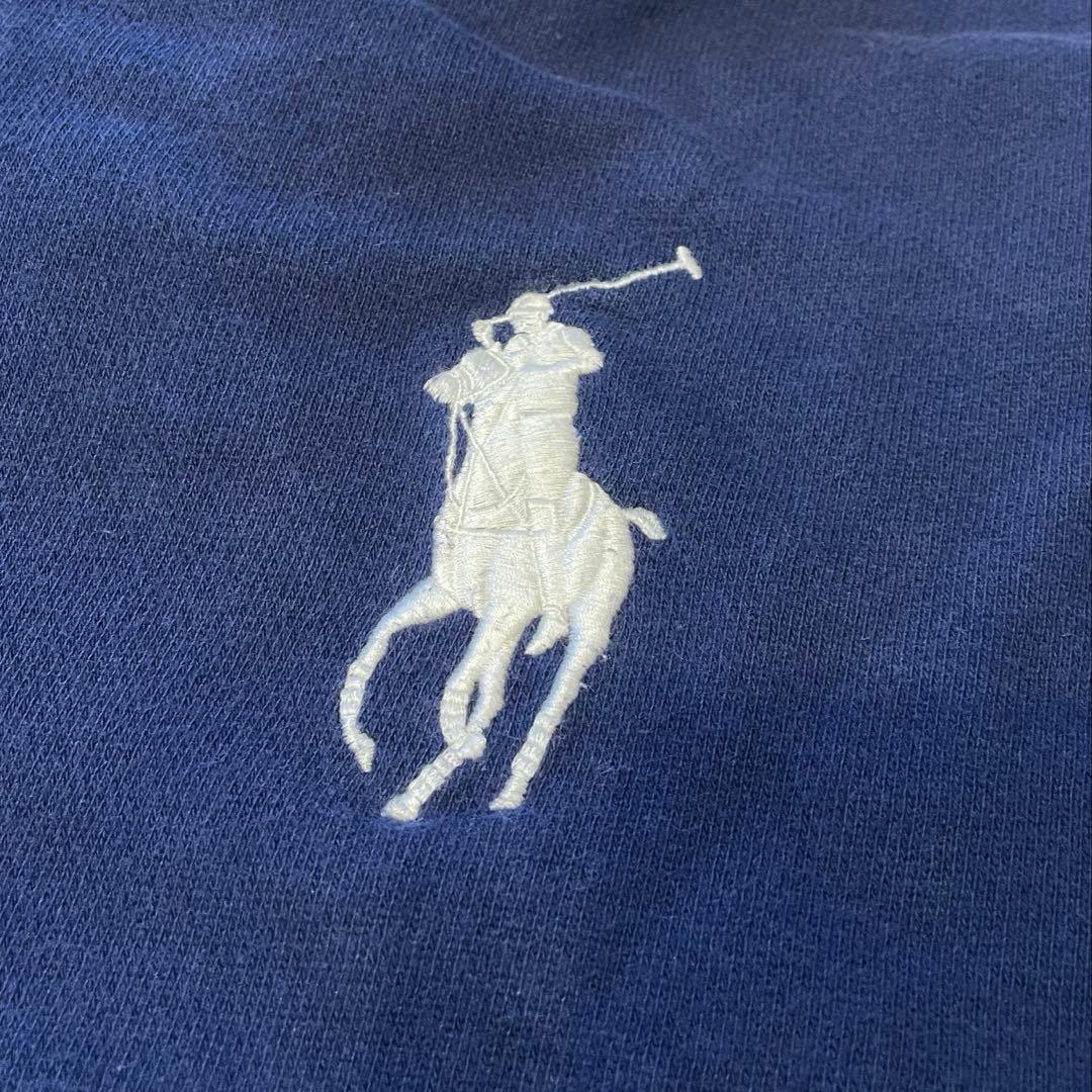 ラルフローレン ジップパーカー ビッグポニー ネイビー Y2K 星条旗