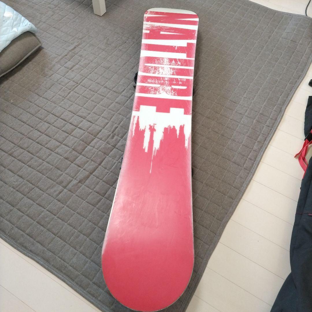 nature スノーボード ビンディング付き　黒、青、白