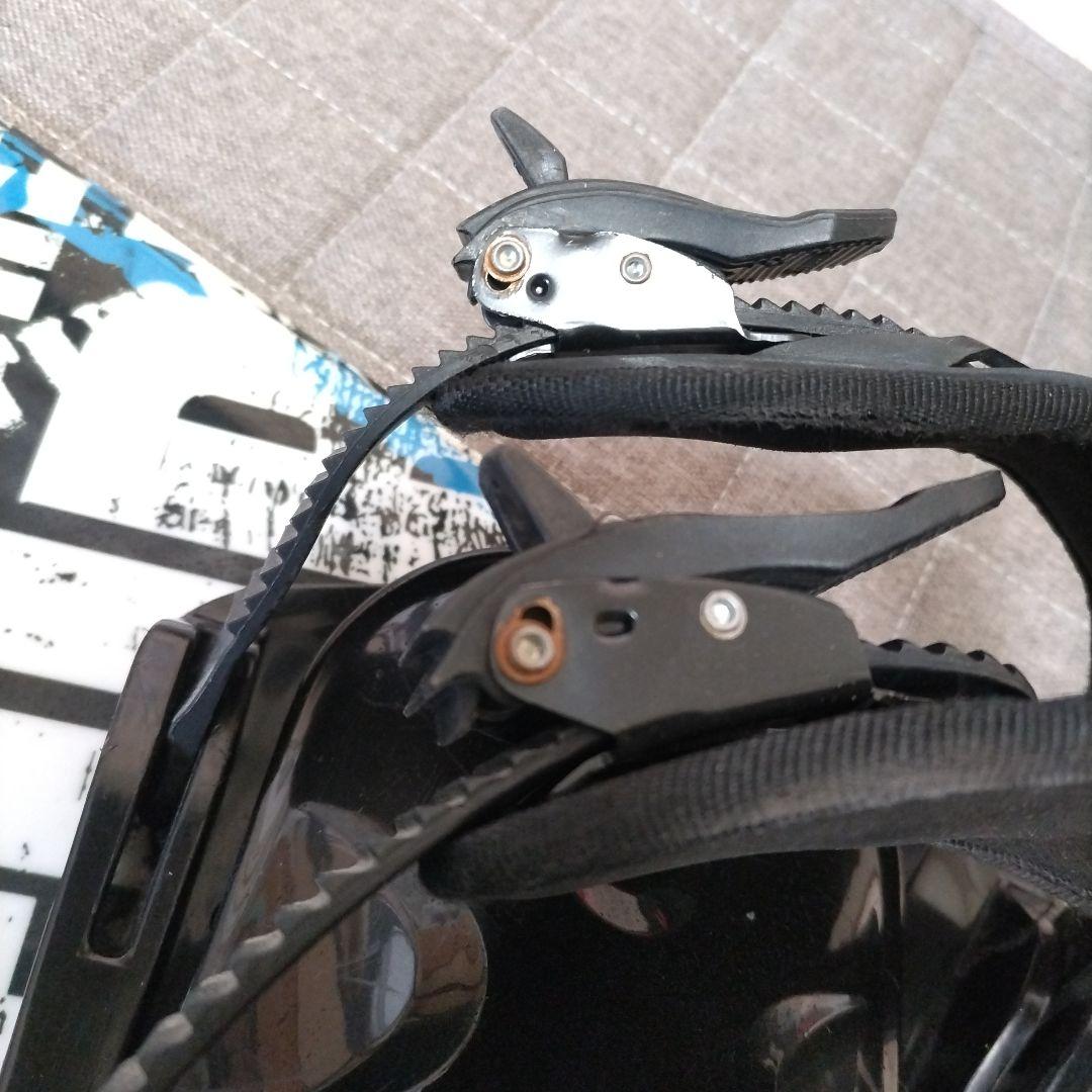 nature スノーボード ビンディング付き　黒、青、白