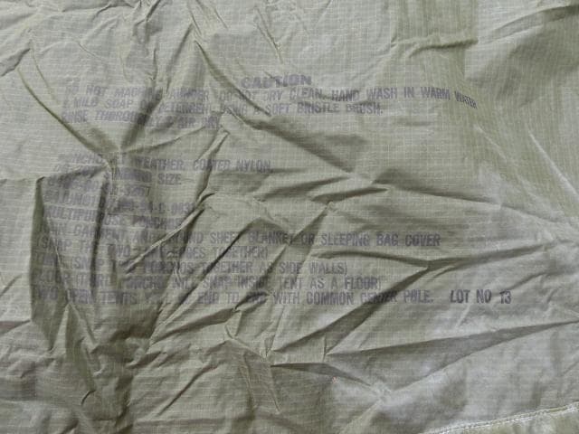 レア！ 1984” 米軍実物 OD ポンチョ リップストップ　 42