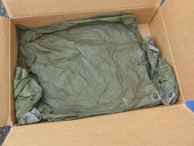 レア！ 1984” 米軍実物 OD ポンチョ リップストップ　 42