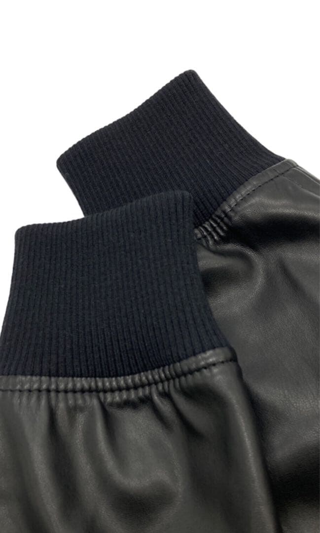 スピックアンドスパン　スタジアム　ジャンパー　ブラック　アウター