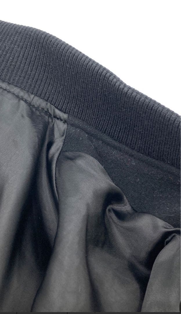 スピックアンドスパン　スタジアム　ジャンパー　ブラック　アウター