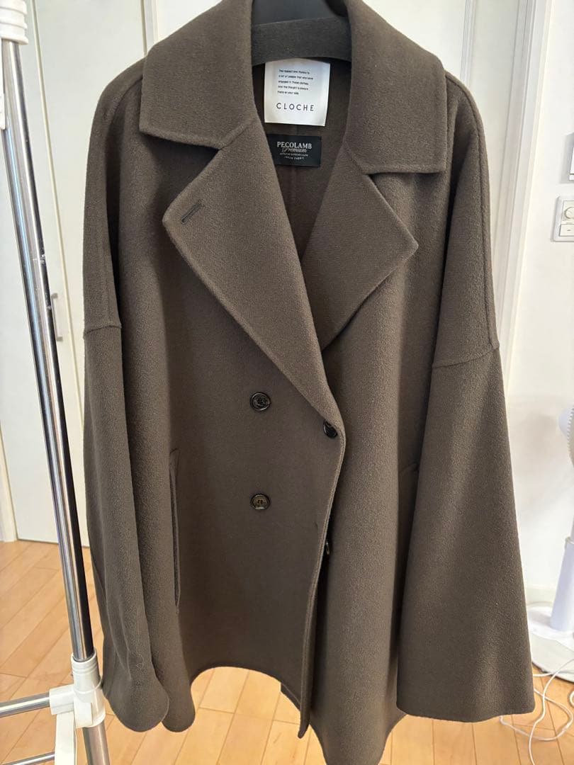 【値下げ・美品】CLOCHE ピーコート（ブラウン）