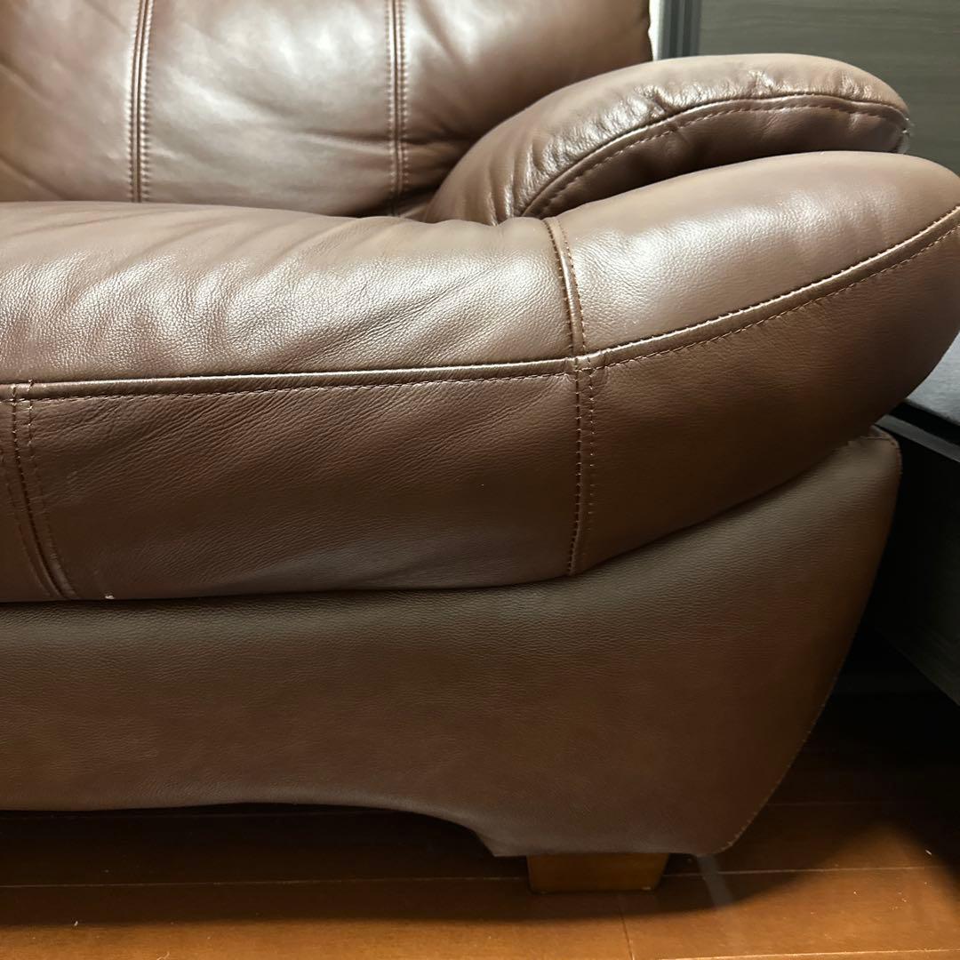 【定価98800円】ダークブラウン 2人掛けハイバックソファ