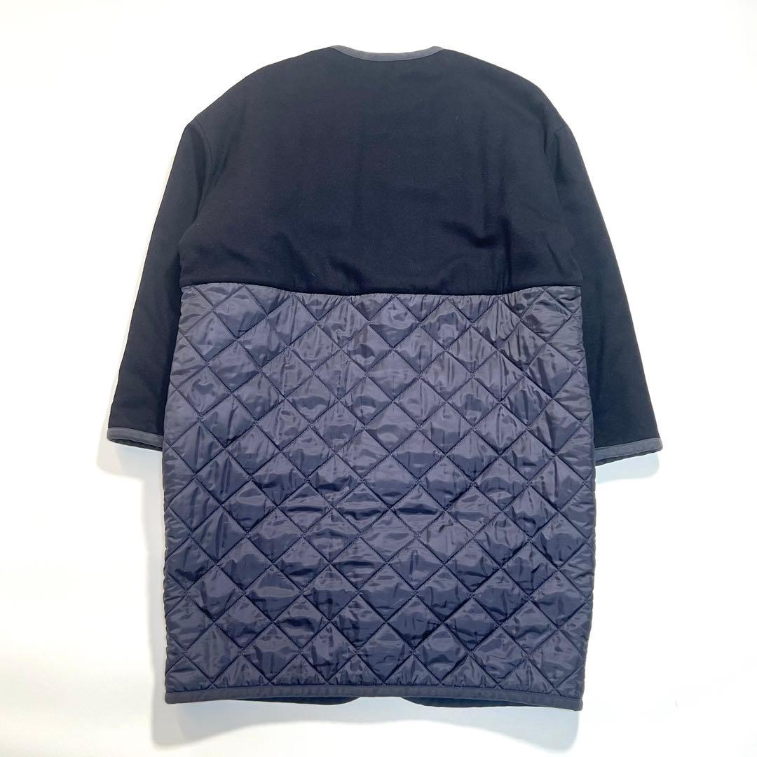 LAVENHAM×CAROLINA GLASER　別注　切替コート　ネイビー