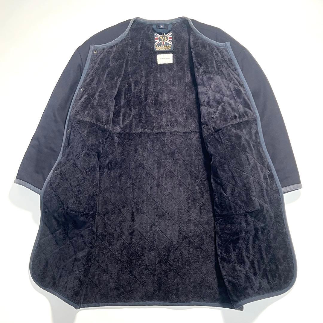 LAVENHAM×CAROLINA GLASER　別注　切替コート　ネイビー